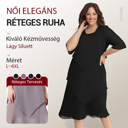 【L-4XL】💖Sifon többrétegű középhosszú szoknya