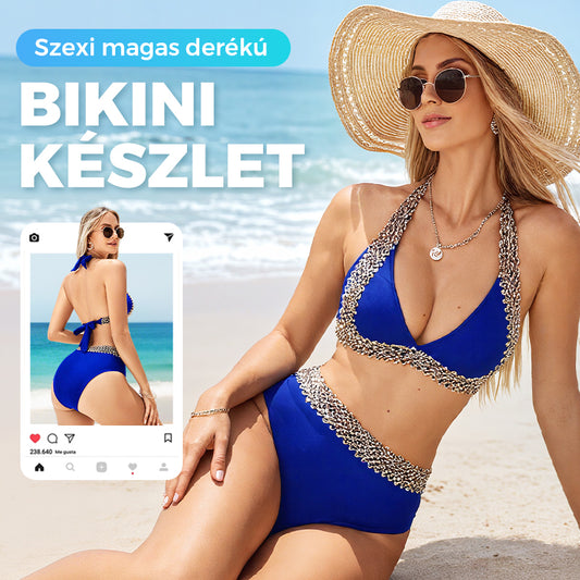 👙 Női kétrészes fodros fürdőruha