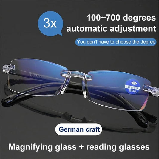 🔥1+1 ingyenes🔍👀 Közelre és távolra is éles látás | Öntérfókuszú olvasószemüveg👓