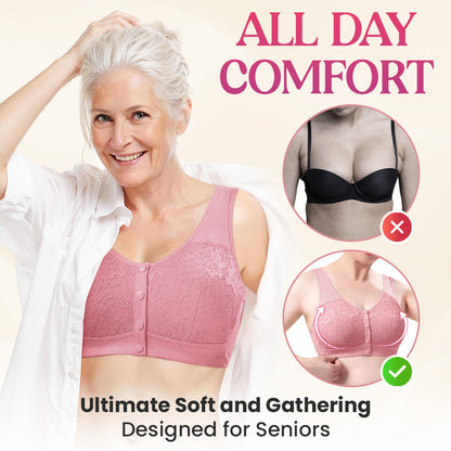 💕👙 Elöl Záródó, Vezeték Nélküli Melltartó: Egykezes Zárás, Formázó Kialakítás és Puha Anyag! ✨