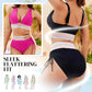 ⛱️ S-4XL👙Magas Derekú Hasformáló Színblokk Bikini Szettek 🌈