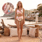 🌸🌿 Női virágmintás, magas derekú bikini szett (EU S-XL) 🌊👙