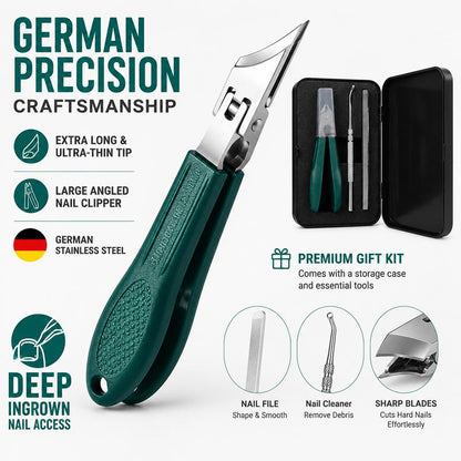 🔥✂️ Sas csőr körömvágó 3 csomagban – Fröccsenésmentes kialakítás, széles nyílás a vastag és benőtt körmöknek 💅