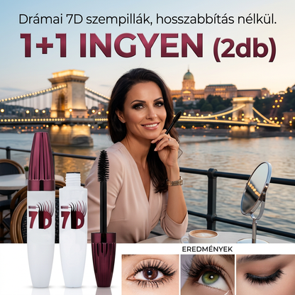 👁️ Vízálló Szempillaspirál – Nem Mosódik El, Extra Hosszú | 1+1 ingyen! 💧✨🎁