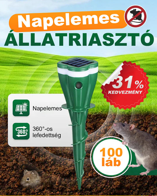 ☘️ Kültéri használatra, napenergiával működő, vízálló spirál alakú rovarriasztó