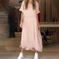 👗Légáteresztő, gombos oldalsó, állítható ujjú női ruha