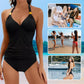 🥰Boldog ünnepeket - 👙 Szexi női halterneck fürdőruha redőkkel