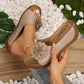 【EU 36-44】🌸Női Kényelmes Virágos Slip-On Szandálok