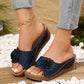 【EU 36-44】🌸Női Kényelmes Virágos Slip-On Szandálok
