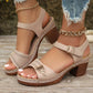 【EU 36-43】👡Nyári női Chunky Magassarkú szandálok