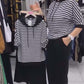 💕Omezený prodej 50% VYPNUTO 💕Dámský pruhovaný top & pevné kalhoty Set