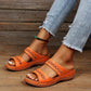 Retro Arch Support Ortopedické sandály na klínku