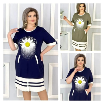👗Új divat ruha új virágokkal