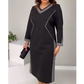 【S-4XL】🌺Elegáns patchwork nyomtatott ruha