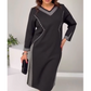 【S-4XL】🌺Elegáns patchwork nyomtatott ruha