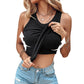 [S-2XL]🎉🩱Női bordázott tank top polcos melltartóval