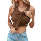 [S-2XL]🎉🩱Női bordázott tank top polcos melltartóval