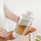 ⚡☕ Hordozható, többfunkciós, újratölthető, automatikus keverő kávéscsésze