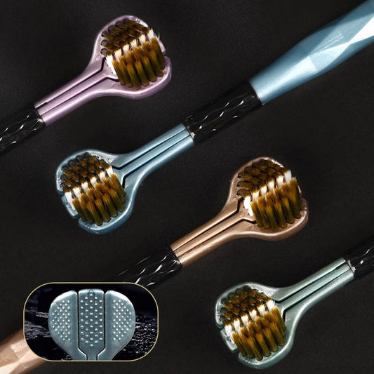 Háromoldalú fogkefe puha sörtékkel a kiváló tisztaságért