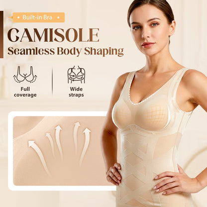 💃Varratmentes, alakformáló camisole beépített melltartóval✨