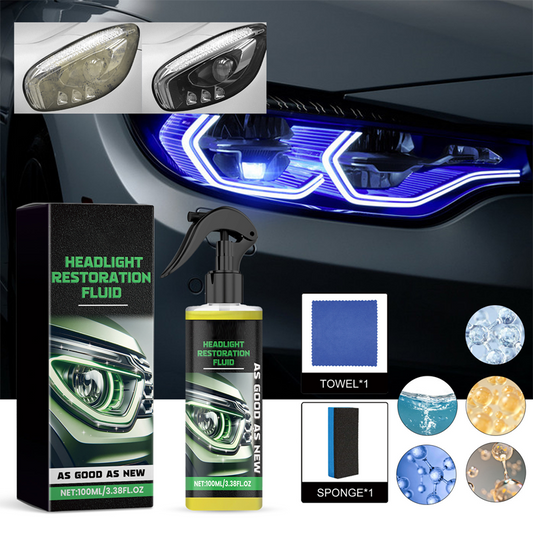 🚗Azonnal letörölhető, a régi fényszórókat újszerű állapotba hozza ✨🔦