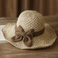 🎀 50% KEDVEZMÉNY 👒 | Retro masnis szalmakalap – összecsukható és lélegző, nyári viseletre