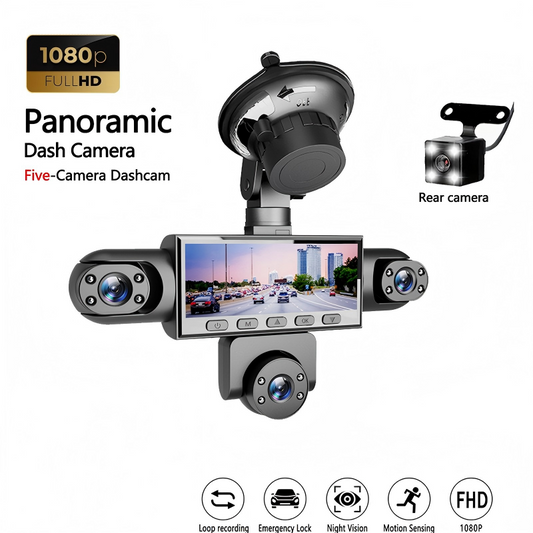🥳 50% KEDVEZMÉNY! 🥳 HD 1080P Többlencses Autókamera Éjjellátóval