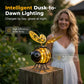 🐝 Varázsoljon bájt a kertjébe – Napelemes függő méh lámpa szív alakú szárnyakkal – Utánvétes 🌻💡