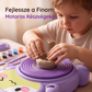 👩‍👧 Gyermekeknek szánt elektromos fazekaskorong, DIY agyagkészítő készlet