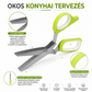 ✂️✨5 pengés rozsdamentes acél konyhai olló – gyors zöldségvágáshoz