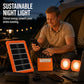 ☀️ 50% OFF NOW! Portable Solar Power System with 2 LED Lights – Off-Grid Solar Generator Kit, Multi-Port Charging Station for Camping, Emergency & Outdoor Use