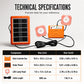 ☀️ 50% OFF NOW! Portable Solar Power System with 2 LED Lights – Off-Grid Solar Generator Kit, Multi-Port Charging Station for Camping, Emergency & Outdoor Use
