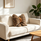 Leopard Print Bowknot Throw Pillow