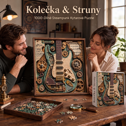 🎸 3D gitár puzzle – Magával ragadó építés, pihentető fókusz