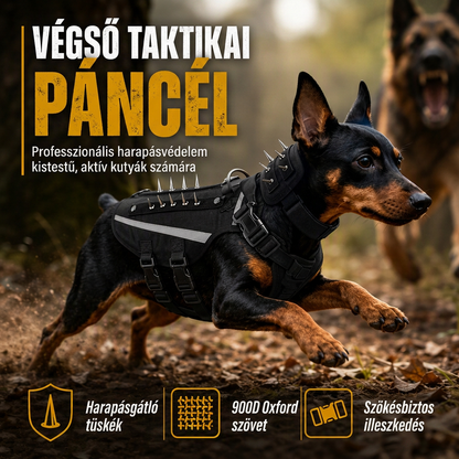 Taktikai kutyahám védőtüskékkel