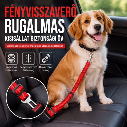 Fényvisszaverő kisállat-biztonsági öv