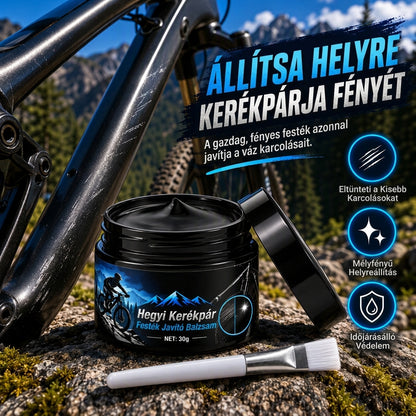 🚲 MA 50% KEDVEZMÉNY!!🎨 Ecsettel ellátott kerékpárváz-festékjavító paszta hegyi kerékpárok karcolásainak és kopásainak javítására