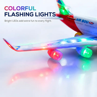✈️ Elektromos modellező repülőgép hanggal és LED-es világítással
