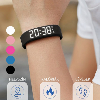 ⏰Rezgőébresztésű karóra csendes ébresztővel – USB tölthető emlékeztető karkötő alváshoz, munkához és sporthoz