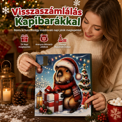 Capybara Karácsonyi Adventi Naptár