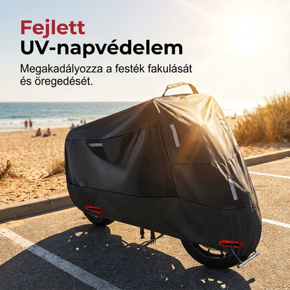🏍️ 50% KEDVEZMÉNY! ☀️ Időjárásálló motorvédő huzat, vízálló, UV-ellenálló, légáteresztő, véd a esőtől, napsütéstől, portól 🌧️