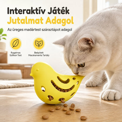 Madár alakú kisállat rágójáték és ételadagoló